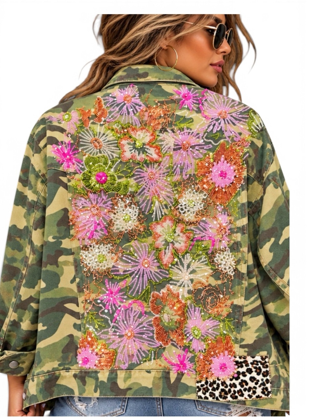 POL Customize wearable Art Camo Jacket Ptp 25 celebrate fashion